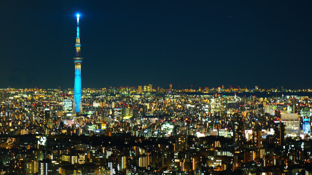 夜景・東京スカイツリー画像